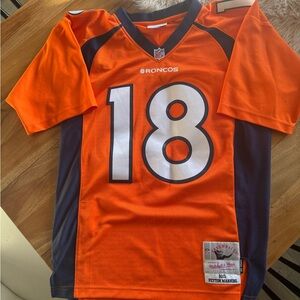 Denver Broncos Mitchell & Ness Orange and Navy Throwback Jersey
